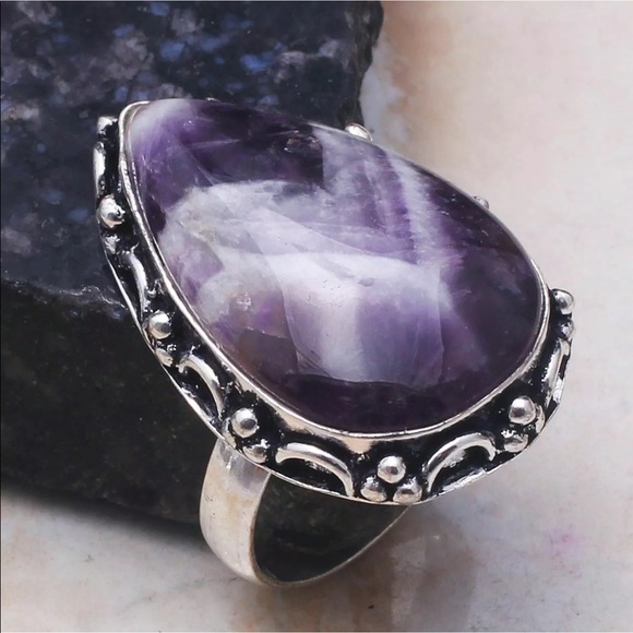Dream amethyst of a ring size 8.25 and 8.75 - Picture 3 of 4